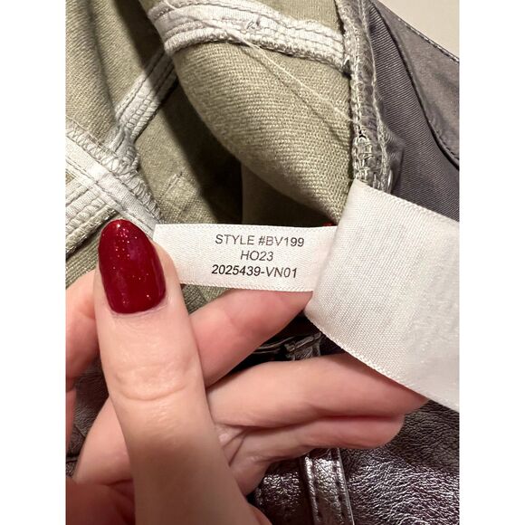 NWOT J. Crew Full-Length Demi-Boot Pant in Metallic Faux Leather 31 Petite - Picture 6 of 10